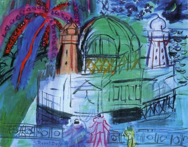 Fireworks Over The Casino De Nice by Raoul Dufy