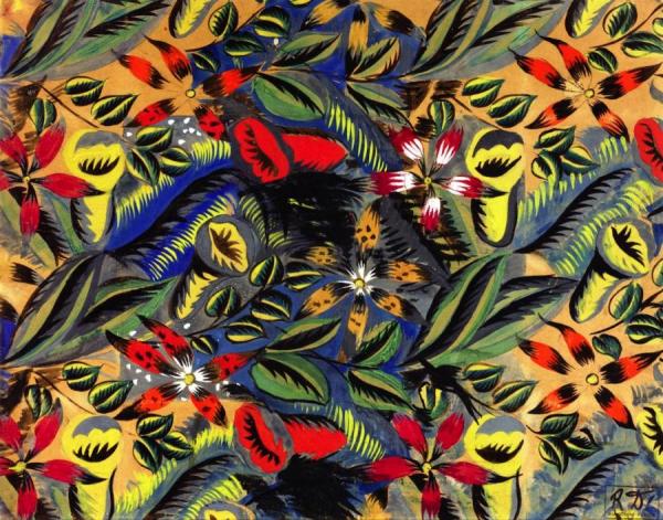 Floral Composition With Amaryllis by Raoul Dufy