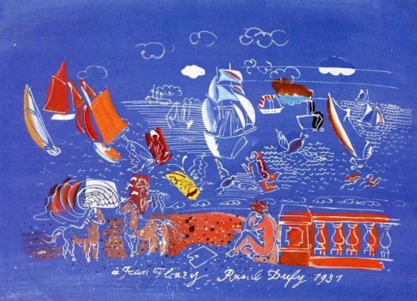 Games Of The Sea by Raoul Dufy