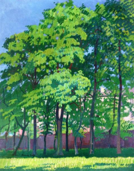 Garden In Falaise by Raoul Dufy