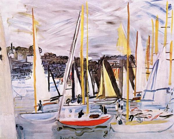 Harbor At Deauville by Raoul Dufy
