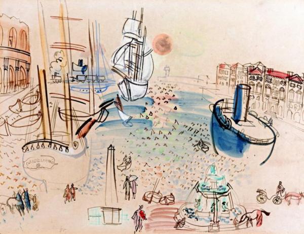 Harbor Scene by Raoul Dufy