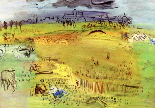 Harvest At Langres by Raoul Dufy