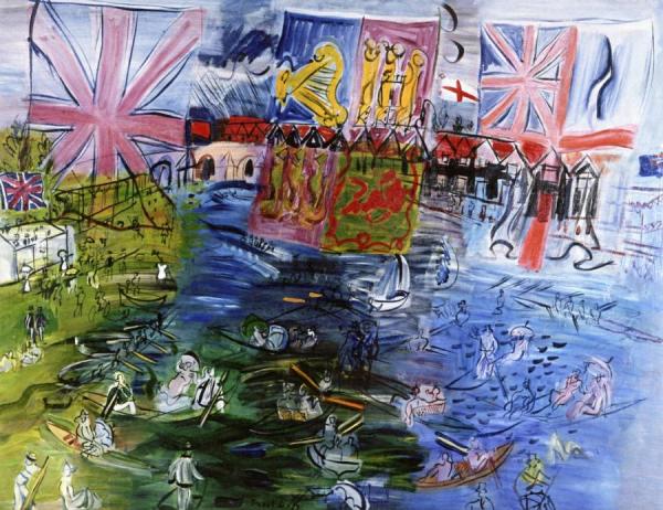 Henley, Regatta With Flags by Raoul Dufy