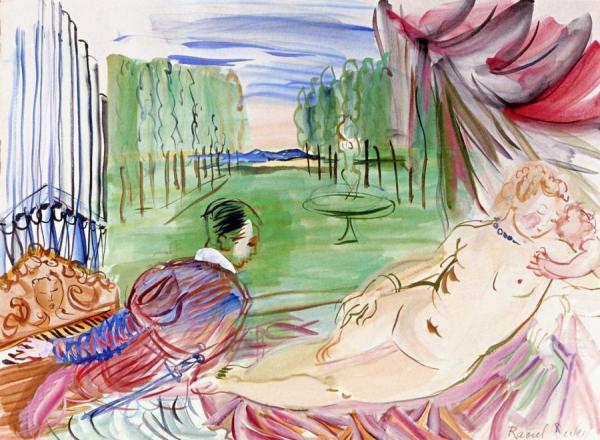 Hommage Au Titien, Amours, Délices Et Orgues by Raoul Dufy Oil Painting Reproductions