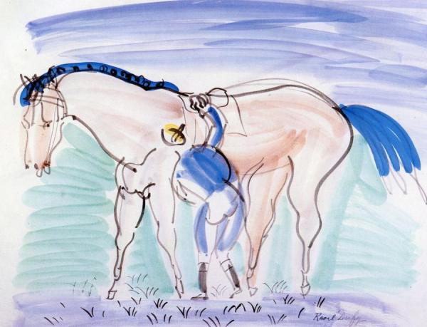 Horse And Jockey by Raoul Dufy