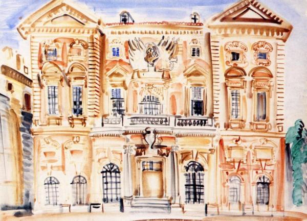 Hotel De Ville, Marseille by Raoul Dufy