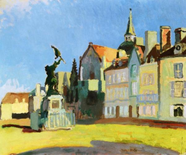 Houses In Honfleur by Raoul Dufy