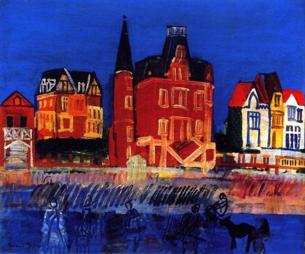 Houses In Trouville by Raoul Dufy