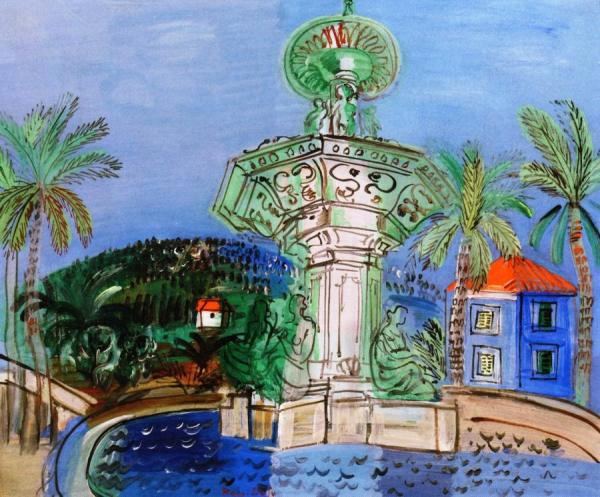 Hyeres, The Fountain by Raoul Dufy