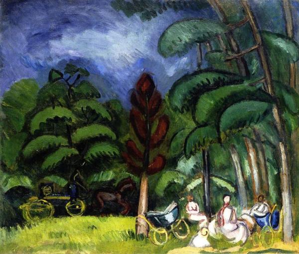 In The Bois De Boulogne by Raoul Dufy