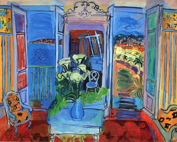 Interior With Open Window by Raoul Dufy