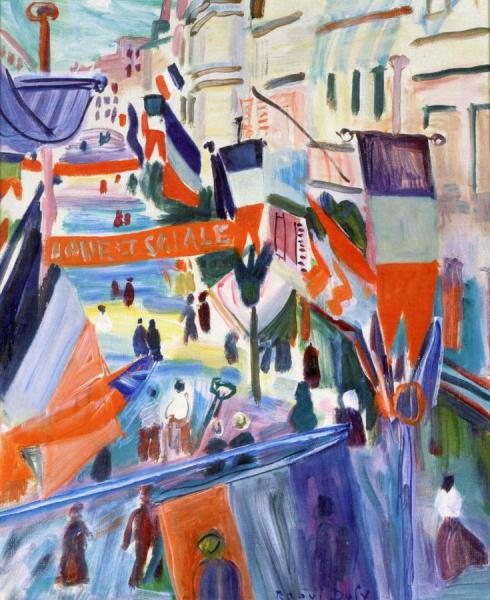 July 14th In Havre by Raoul Dufy