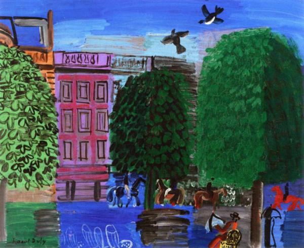 L'avenue Du Bois by Raoul Dufy