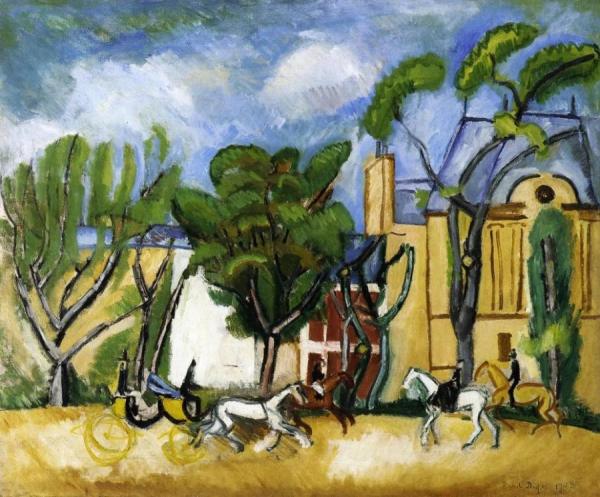 L'avenue Du Bois by Raoul Dufy