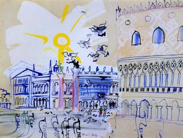 La Piazzetta by Raoul Dufy