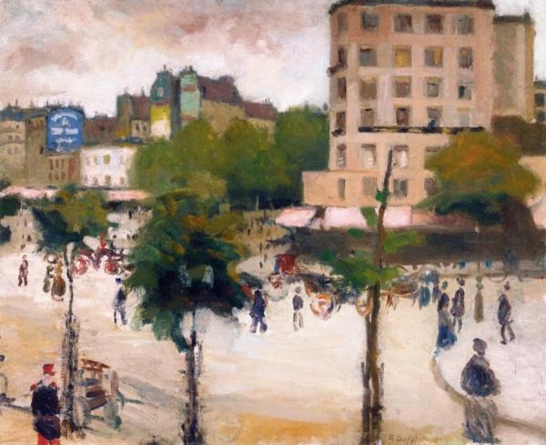 La Place De Clichy by Raoul Dufy