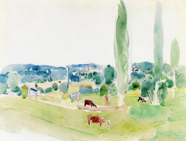 Landscape Of Montfort-l'amaury by Raoul Dufy