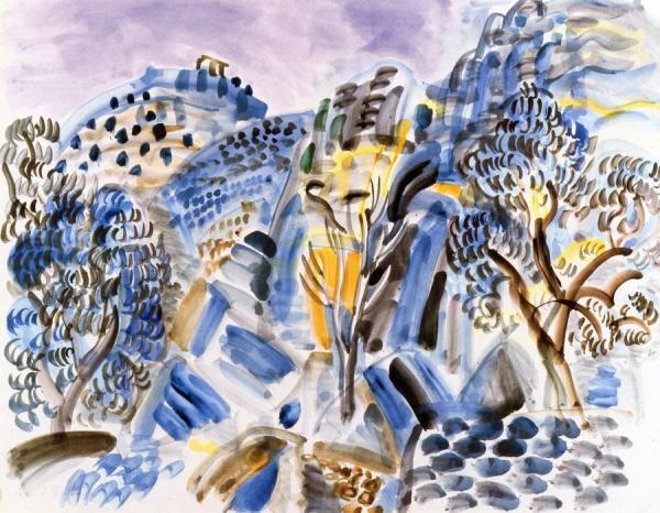 Landscape Of Sicily by Raoul Dufy