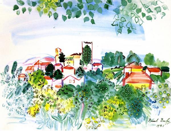 Landscape Of Vernet-les-bains by Raoul Dufy