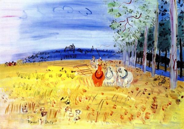 Langres, The Blue Road by Raoul Dufy