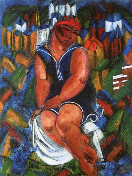 Large Bather by Raoul Dufy