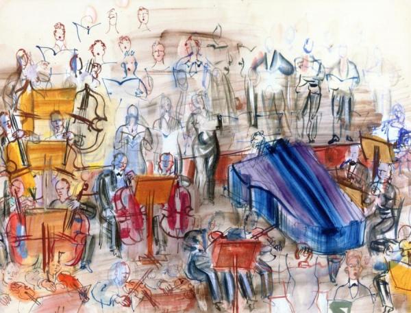 Large Orchestra by Raoul Dufy