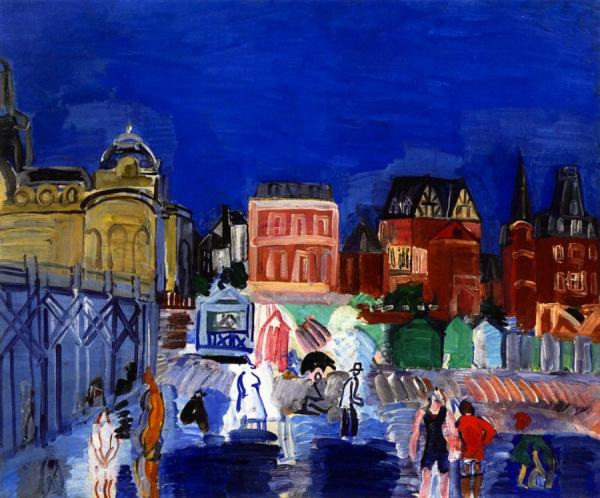 Les Bains Marie-christine by Raoul Dufy