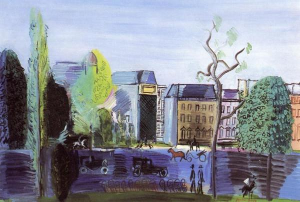 Ll'avenue Du Bois by Raoul Dufy