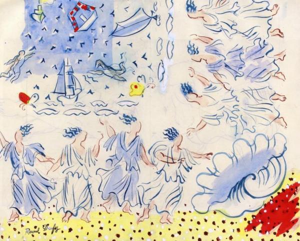 Maenads (study For The Ballet Palm Beach) by Raoul Dufy