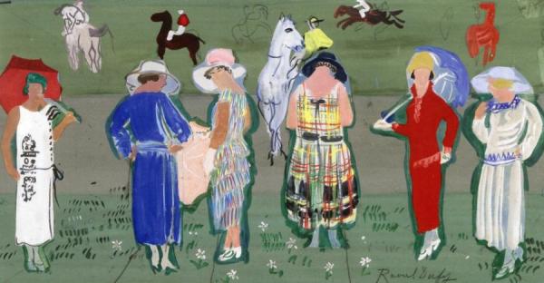 Mannequins At The Races by Raoul Dufy