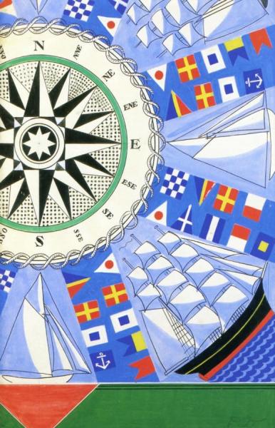 Marine Handkerchief by Raoul Dufy