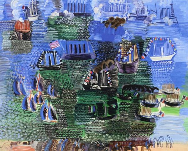 Maritime Fête And Official Visit To Le Havre by Raoul Dufy