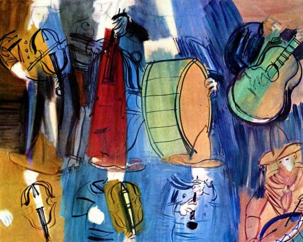 Mexican Musicians by Raoul Dufy