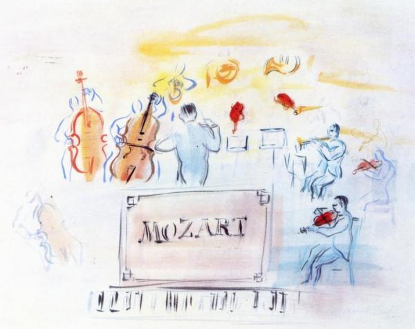 Mozart by Raoul Dufy Oil Painting Reproductions