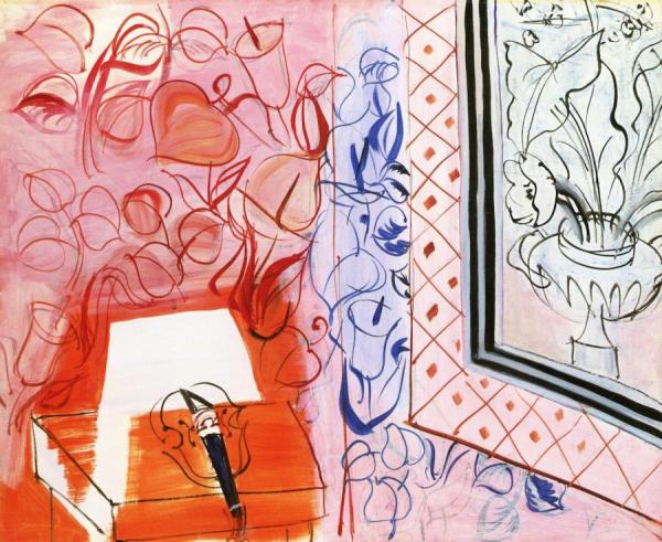 Music And Pink Violin by Raoul Dufy