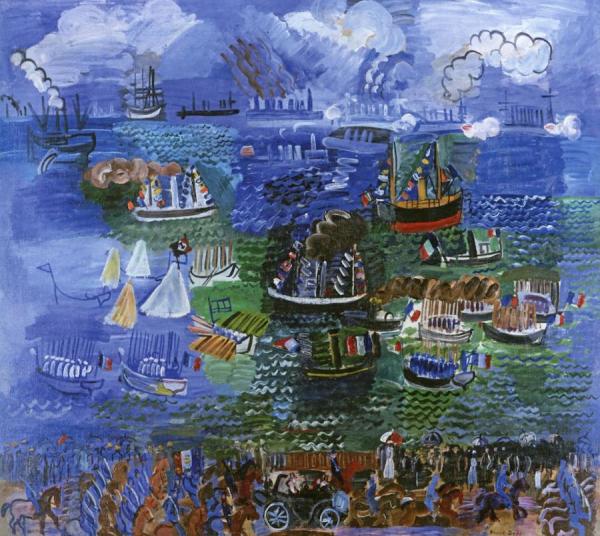 Nautical Festival At Havre by Raoul Dufy