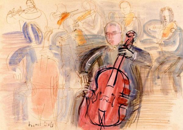 Pablo Casals by Raoul Dufy