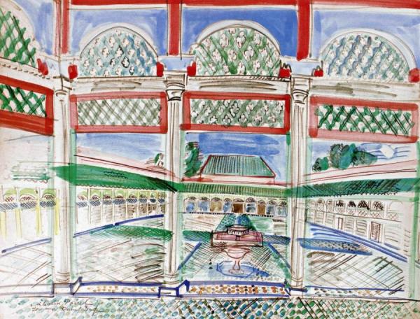 Palace Of The Bey Of Marrakech by Raoul Dufy Oil Painting Reproductions