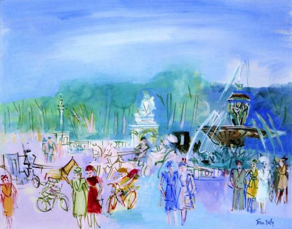 Paris, Place De La Concorde by Raoul Dufy