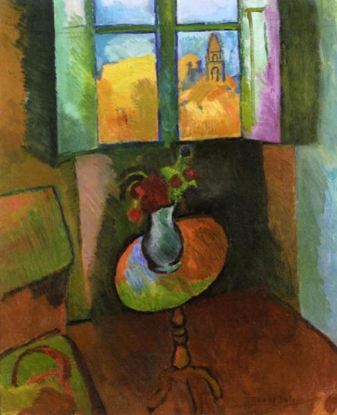 Pedistal Table, Rue Seguier by Raoul Dufy