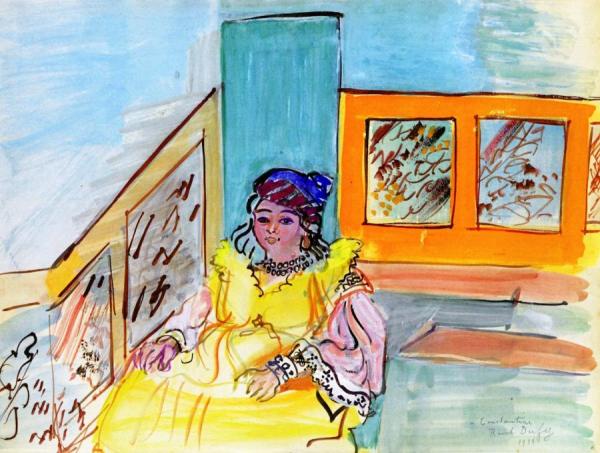 Portrait Of A Woman by Raoul Dufy
