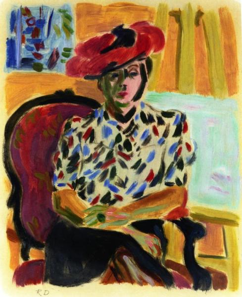 Portrait Of Berthe by Raoul Dufy