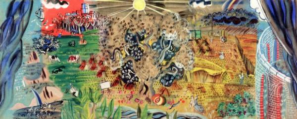 Project For The Tapestry Le Bel Ete by Raoul Dufy Oil Painting Reproductions