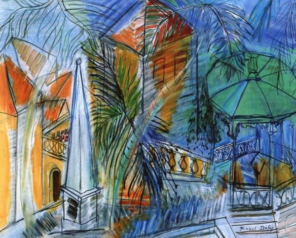 Public Garden In Hyères by Raoul Dufy