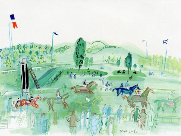 Race Course At Deauville by Raoul Dufy