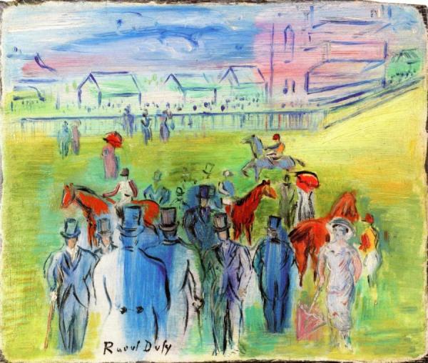 Race Course At Epsom by Raoul Dufy