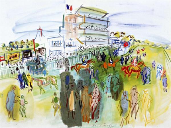 Races At Epsom by Raoul Dufy