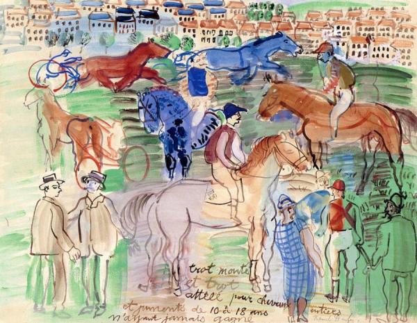 Races At Vincennes by Raoul Dufy