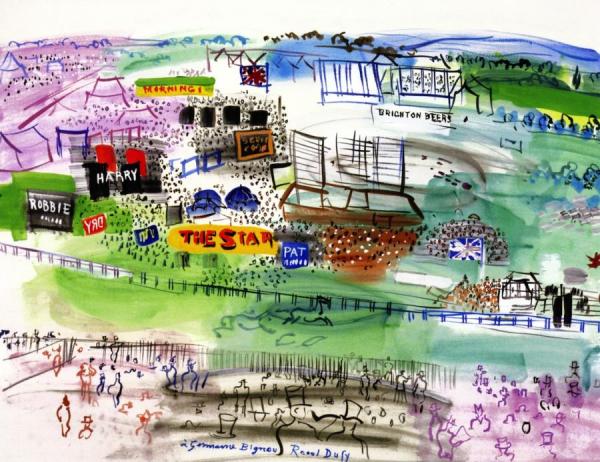 Racetrack At Epsom by Raoul Dufy